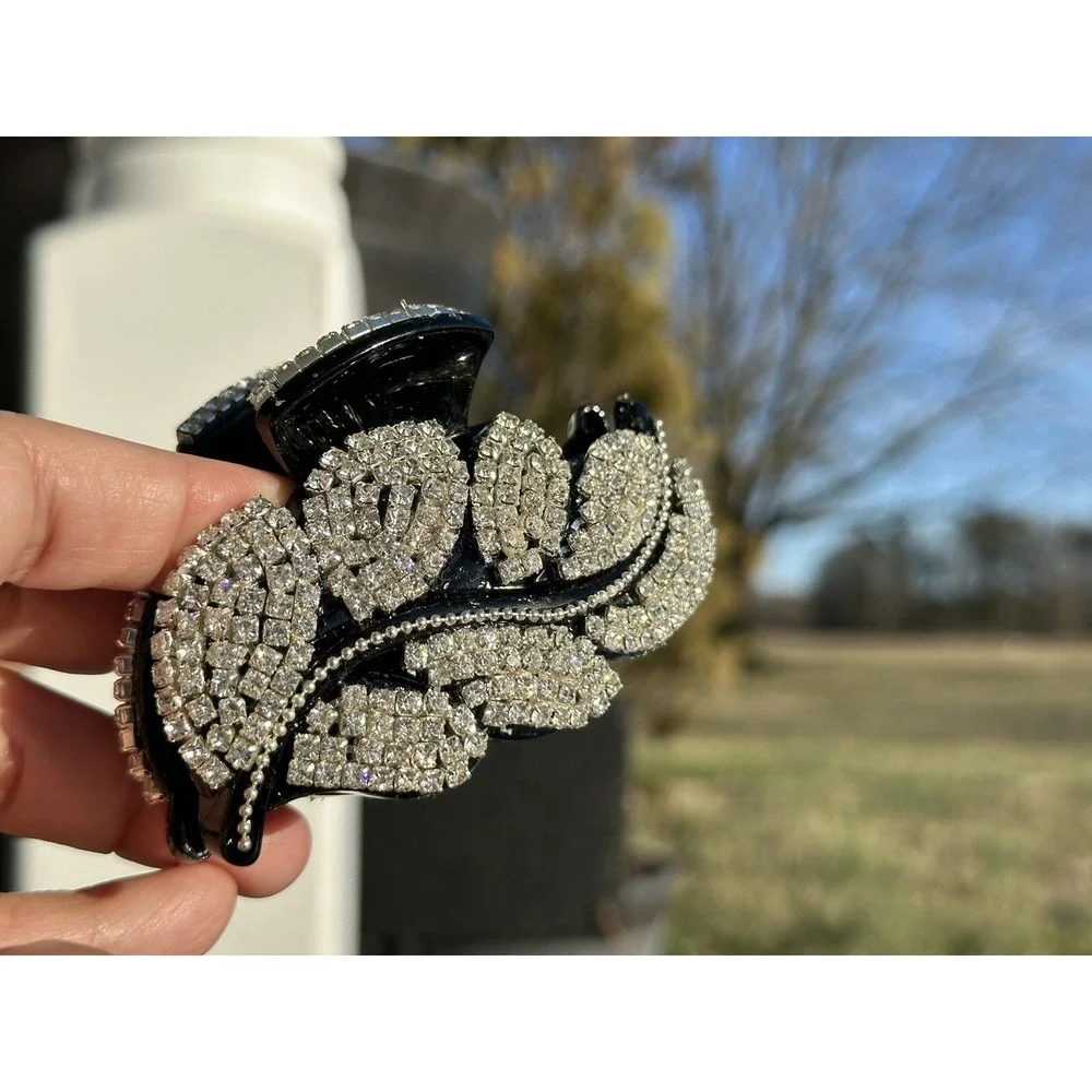 1 New Gorgeous Hair Clip with Shinny Crystals Hair Jewelry Accessories‎